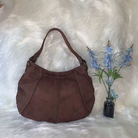 Lucky Brand •Vintage Inspired Brown Leather Bag - Picture 3 of 9